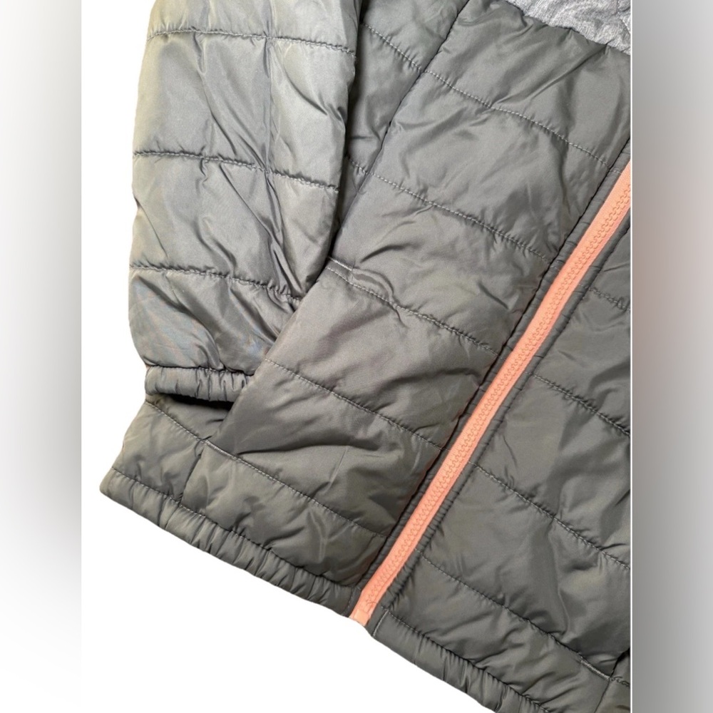 Columbia Boys XS 6 / 7 Puffy Winter Jacket Grey Blocked Machine Wash - Picture 5 of 6